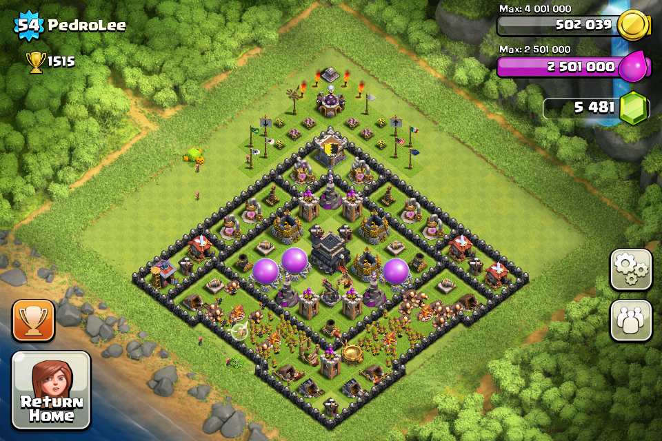 optimal layout clash of clans